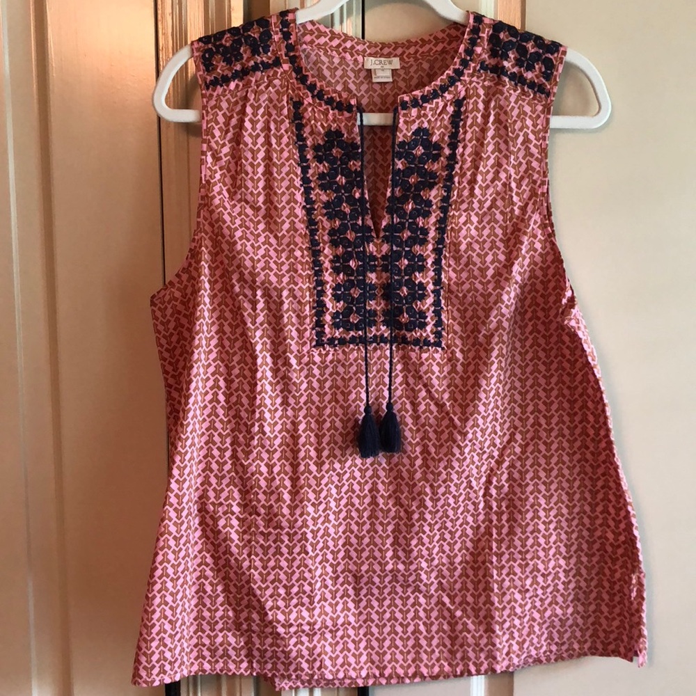 Jcrew embroidered tank
